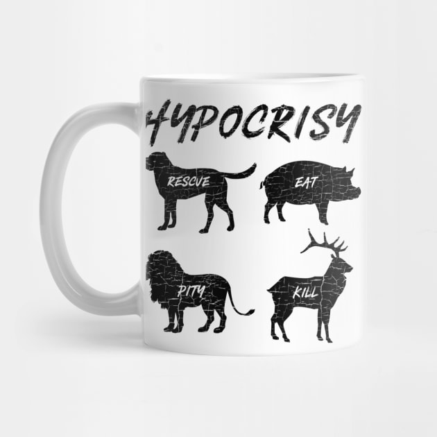 'Hypocrisy' Funny Vegan Vegetarian by ourwackyhome